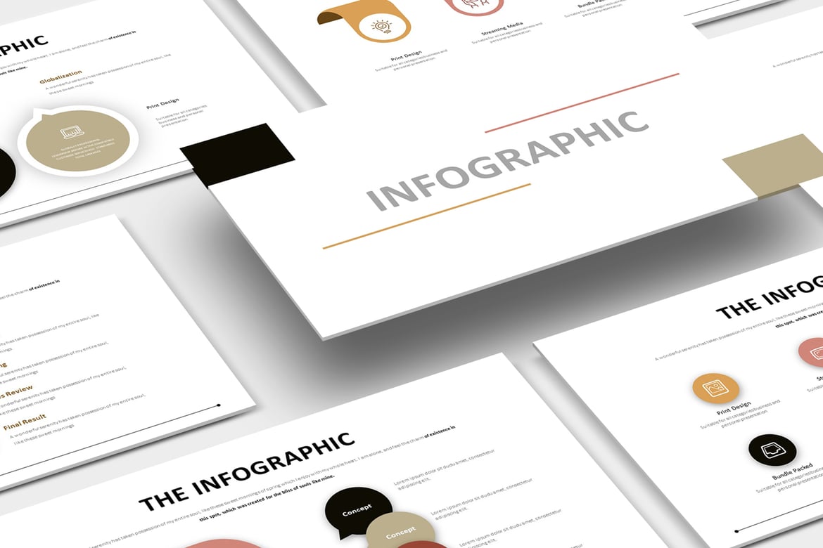 Template Presentasi PowerPoint Infografis yang Menarik dan Profesional