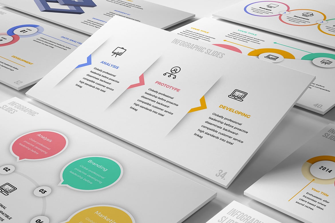 Template Presentasi PowerPoint Infografis yang Menarik