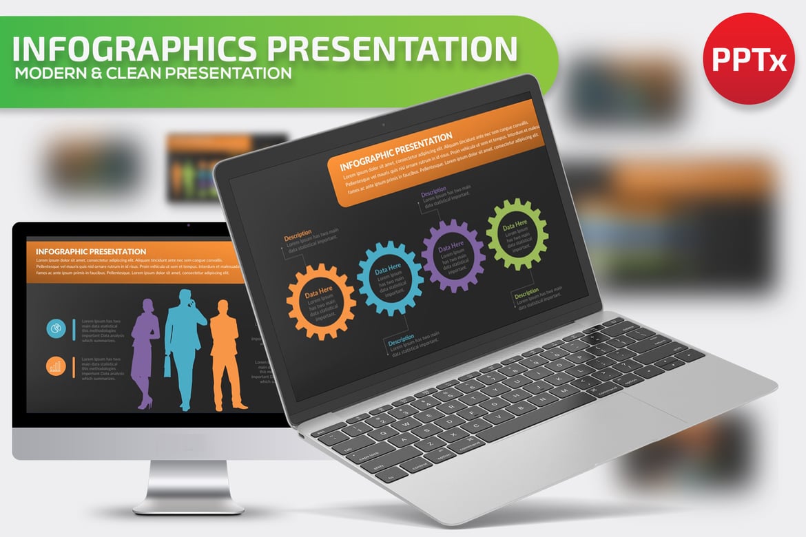 Template Presentasi PowerPoint Infografis yang Menarik