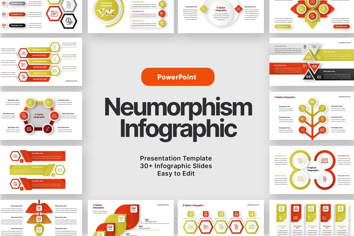 Template Powerpoint Infografis Profesional untuk Presentasi Menarik
