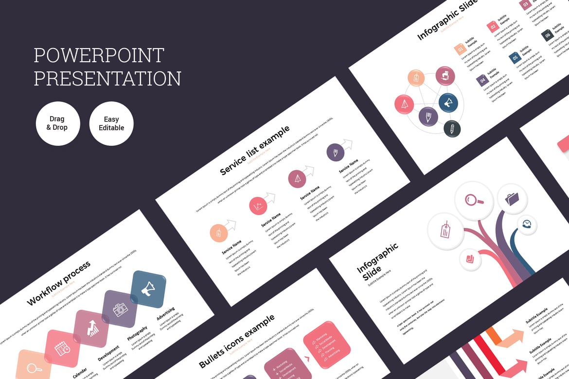 Template PowerPoint Infografis yang Modern dan Kreatif