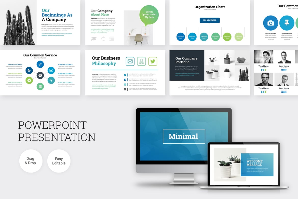Template PowerPoint Presentasi Infografis yang Menarik dan Modern