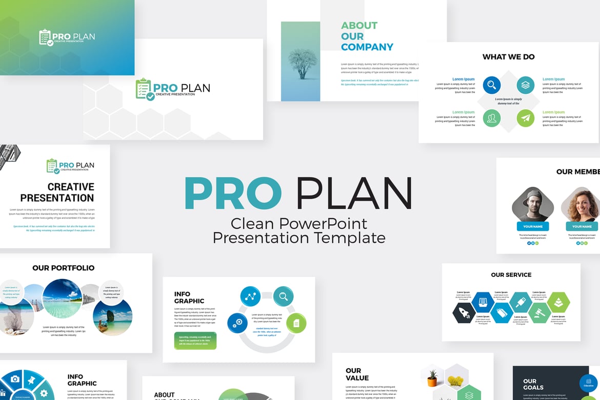 Template PowerPoint Infografis untuk Presentasi Bisnis yang Menarik