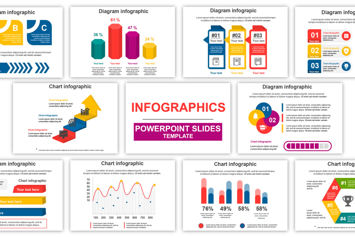 Template Powerpoint Infografis Serbaguna untuk Presentasi Menarik