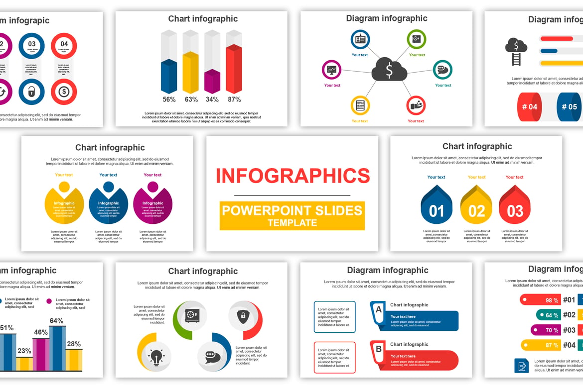 Template Powerpoint Infografis Serbaguna untuk Presentasi Profesional