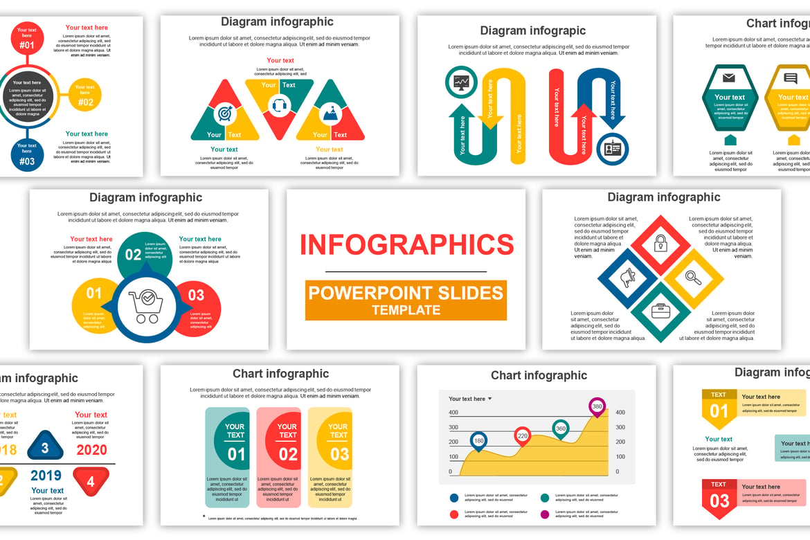Template Powerpoint Infografis Serbaguna untuk Presentasi Anda