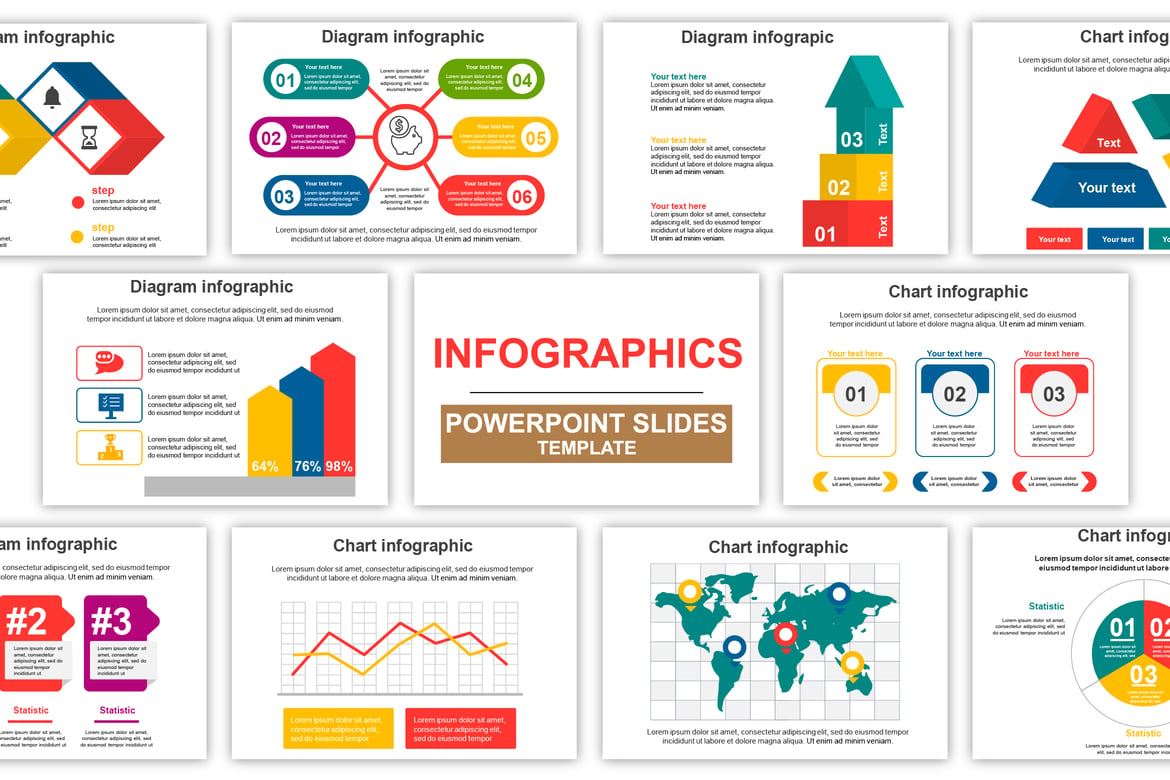 Template Presentasi PowerPoint Infografis Serbaguna