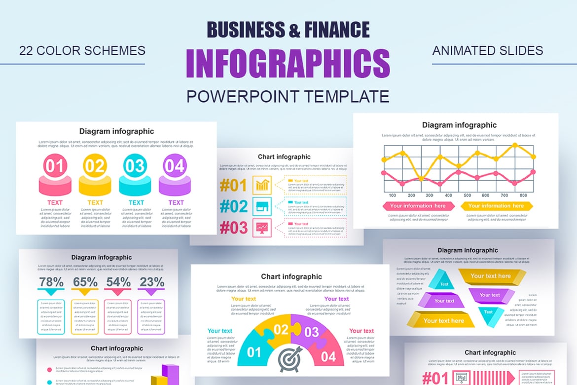 Template Presentasi Infografis PowerPoint yang Menarik