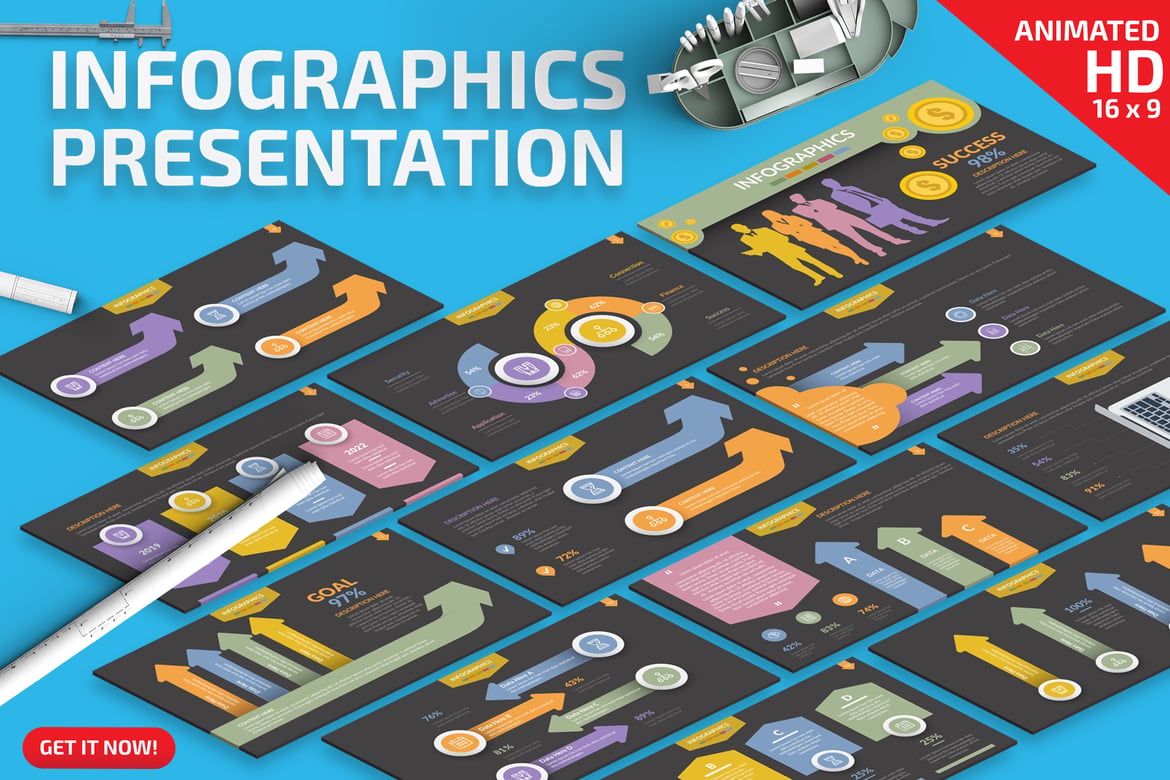 Template Powerpoint Infografis yang Menarik dan Profesional