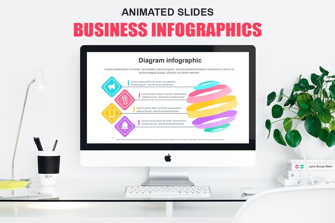 Template Powerpoint Infografis Menarik untuk Presentasi Bisnis