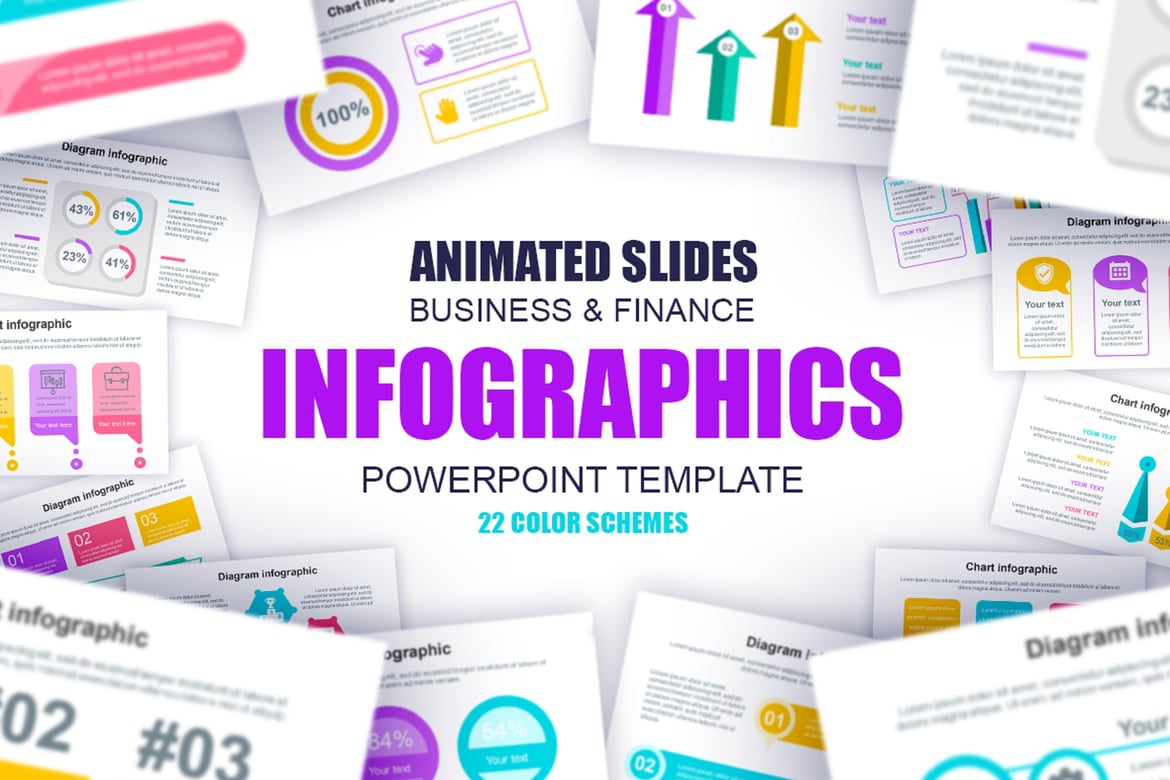 Template Presentasi PowerPoint Infografis yang Menarik