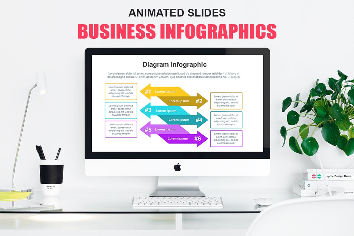 Template Presentasi PowerPoint Infografis yang Menarik