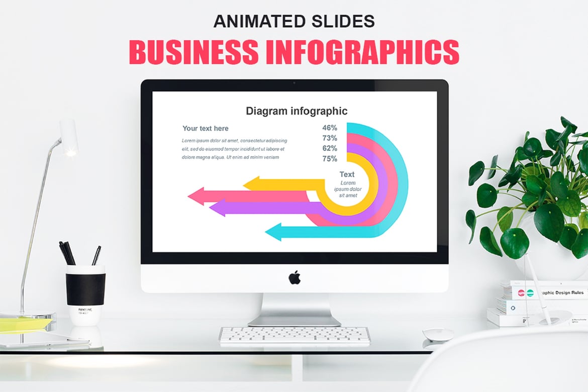 Template Powerpoint Infografis Menarik untuk Presentasi Bisnis