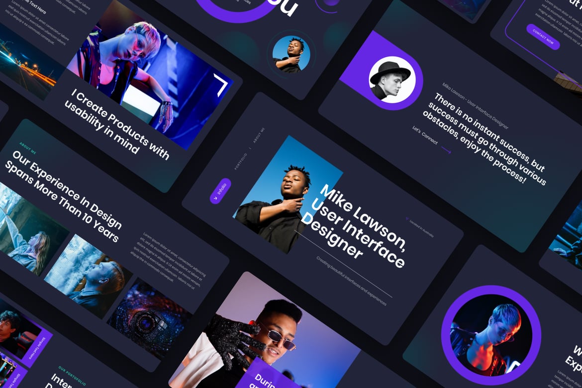 INFOLIO - Template Presentasi Portofolio Pribadi yang Menarik