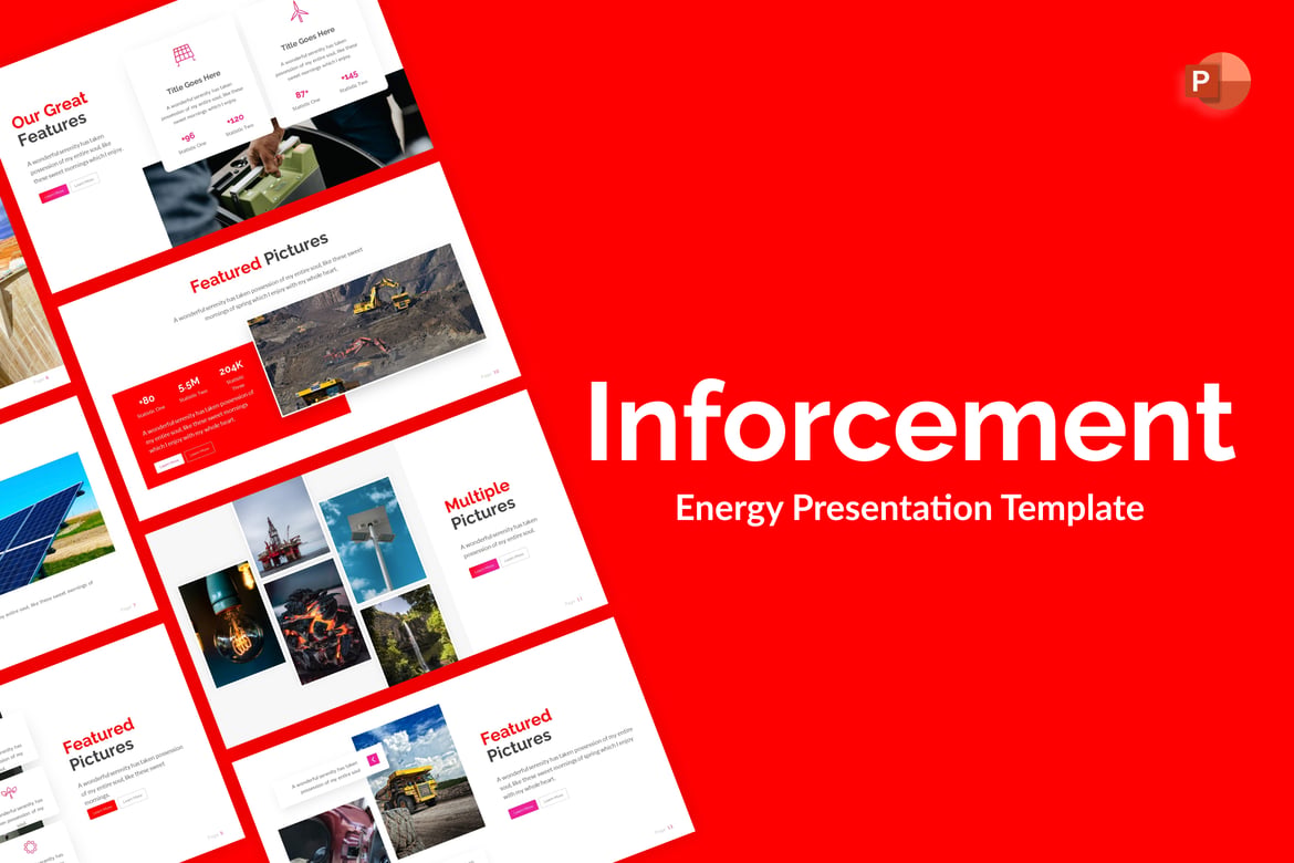 Template PowerPoint Energi Inforcement yang Menarik dan Profesional