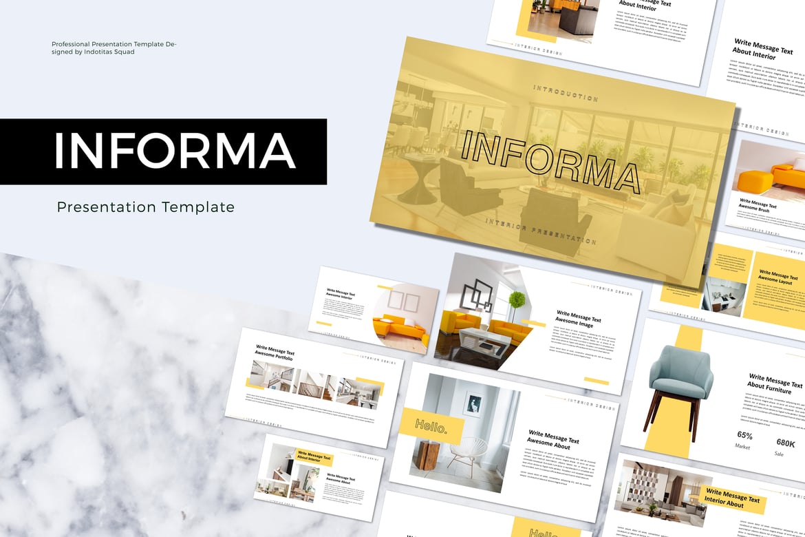 INFORMA - Template Presentasi PowerPoint Modern dan Profesional