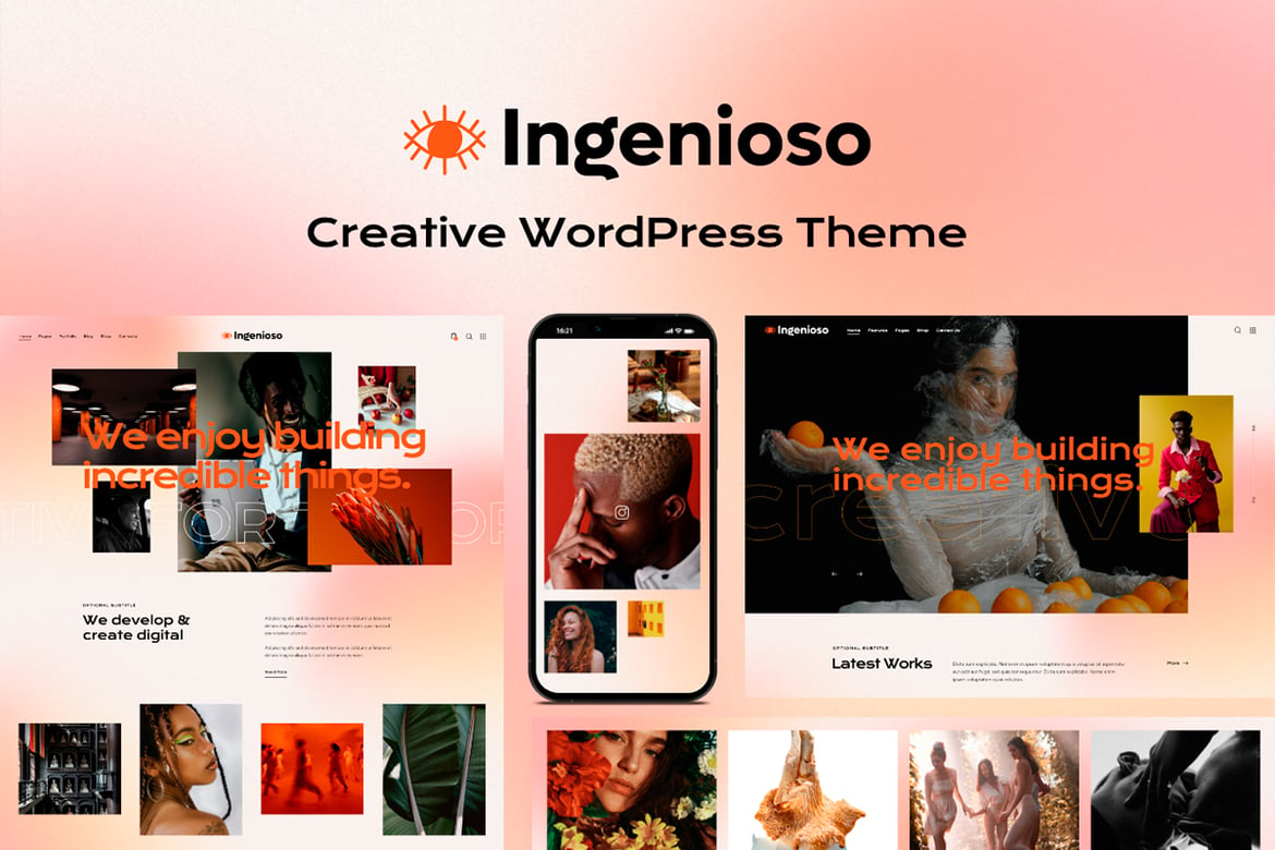 Tema WordPress Kreatif dan Modern - Ingenioso