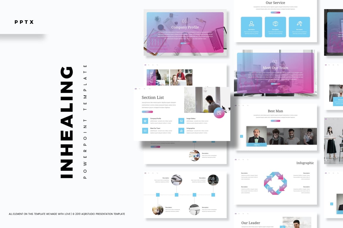Template PowerPoint Inhealing - Solusi Presentasi Profesional Anda