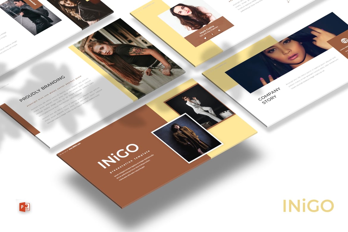 Inigo - Template Presentasi PowerPoint Modern dan Stylish