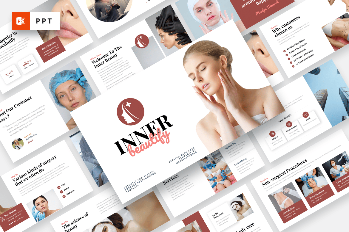 Inner Beautify - Template Presentasi Kosmetik Profesional
