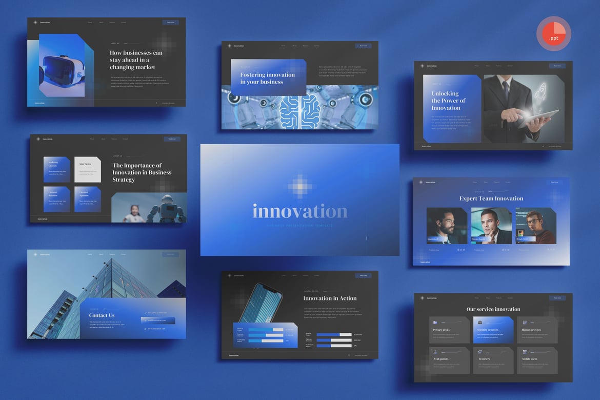 Template Presentasi Bisnis Inovatif yang Menarik