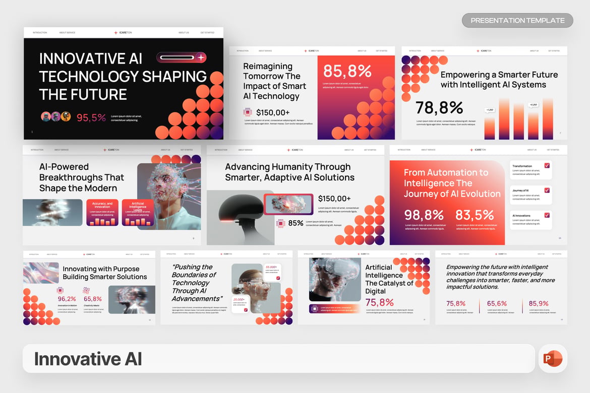 Template PowerPoint AI Inovatif untuk Presentasi Menarik
