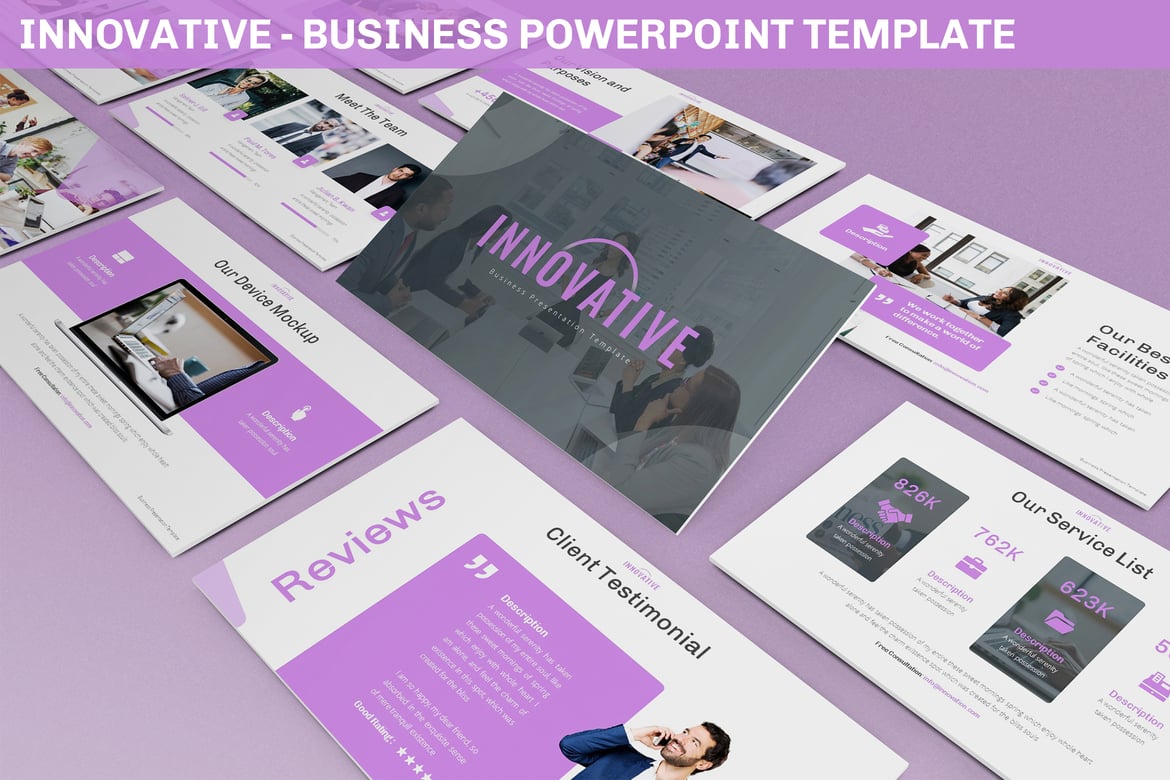 Template Powerpoint Bisnis yang Inovatif dan Modern