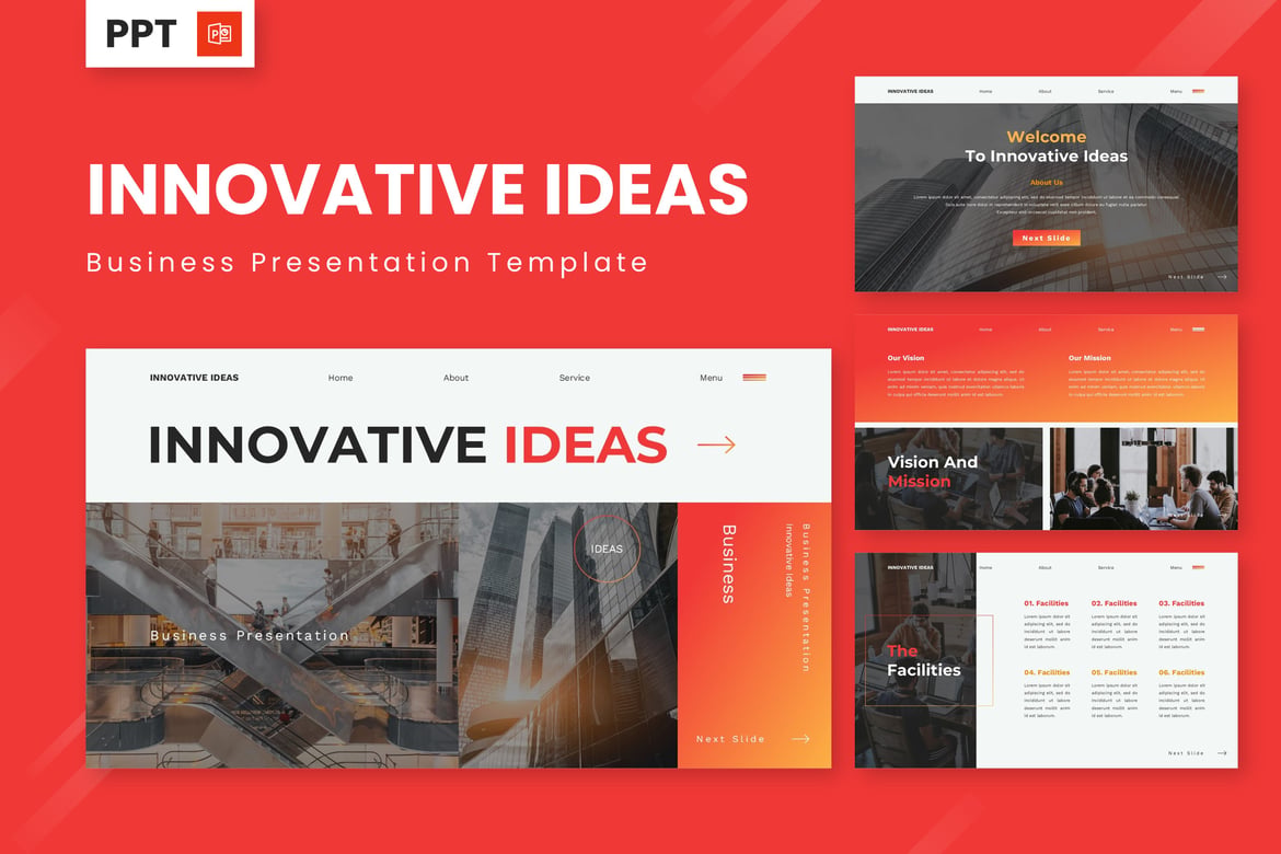 Template Powerpoint Bisnis Kreatif dan Inovatif