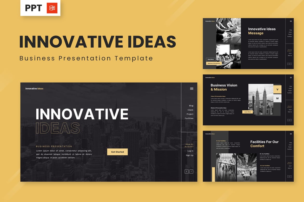 Template PowerPoint Inovatif untuk Bisnis yang Menarik