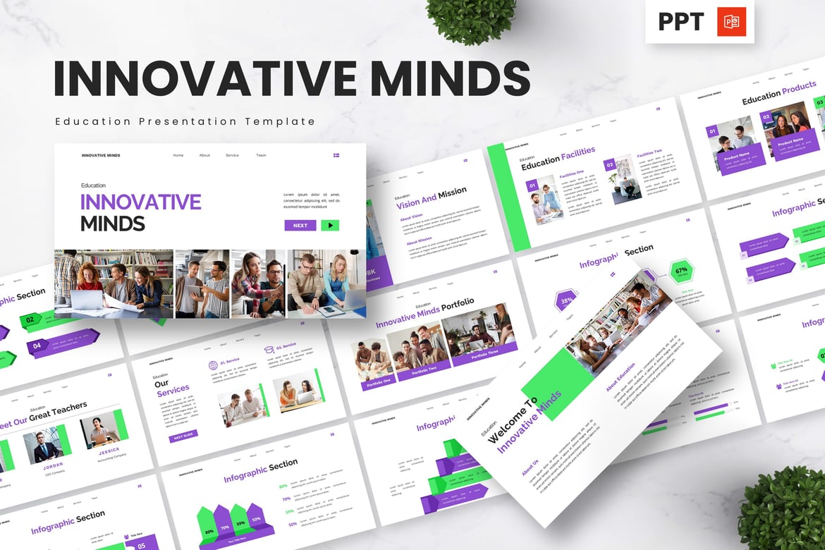 Template Presentasi Pendidikan Inovatif - Powerpoint yang Menarik
