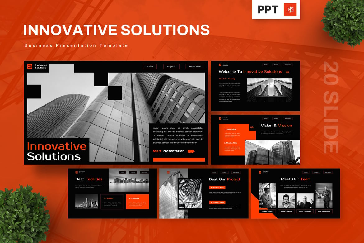 Template Presentasi Bisnis Inovatif - Powerpoint yang Menarik