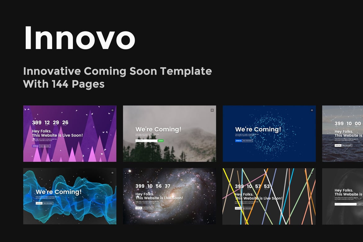 Innovo - Template Website 'Coming Soon' yang Kreatif dan Inovatif