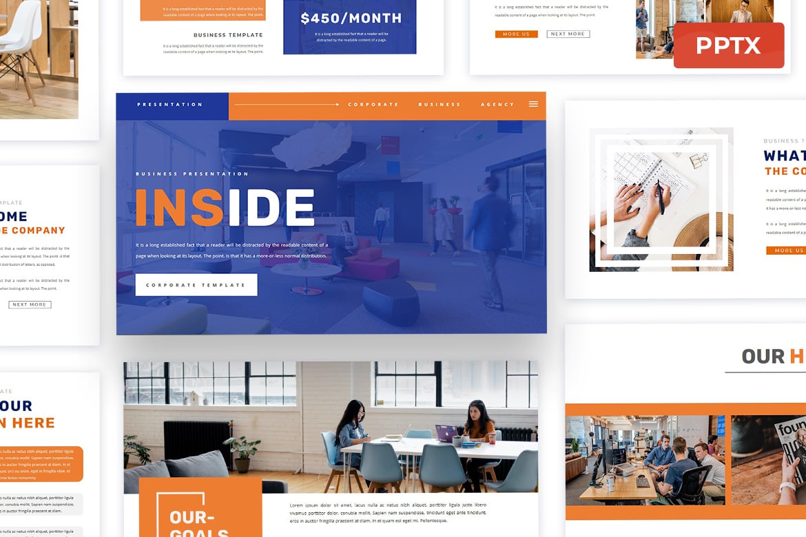 Template Presentasi Powerpoint Inside yang Modern dan Elegan