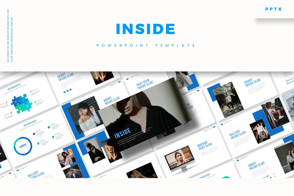 Template Presentasi PowerPoint 'Inside' yang Menarik dan Serbaguna