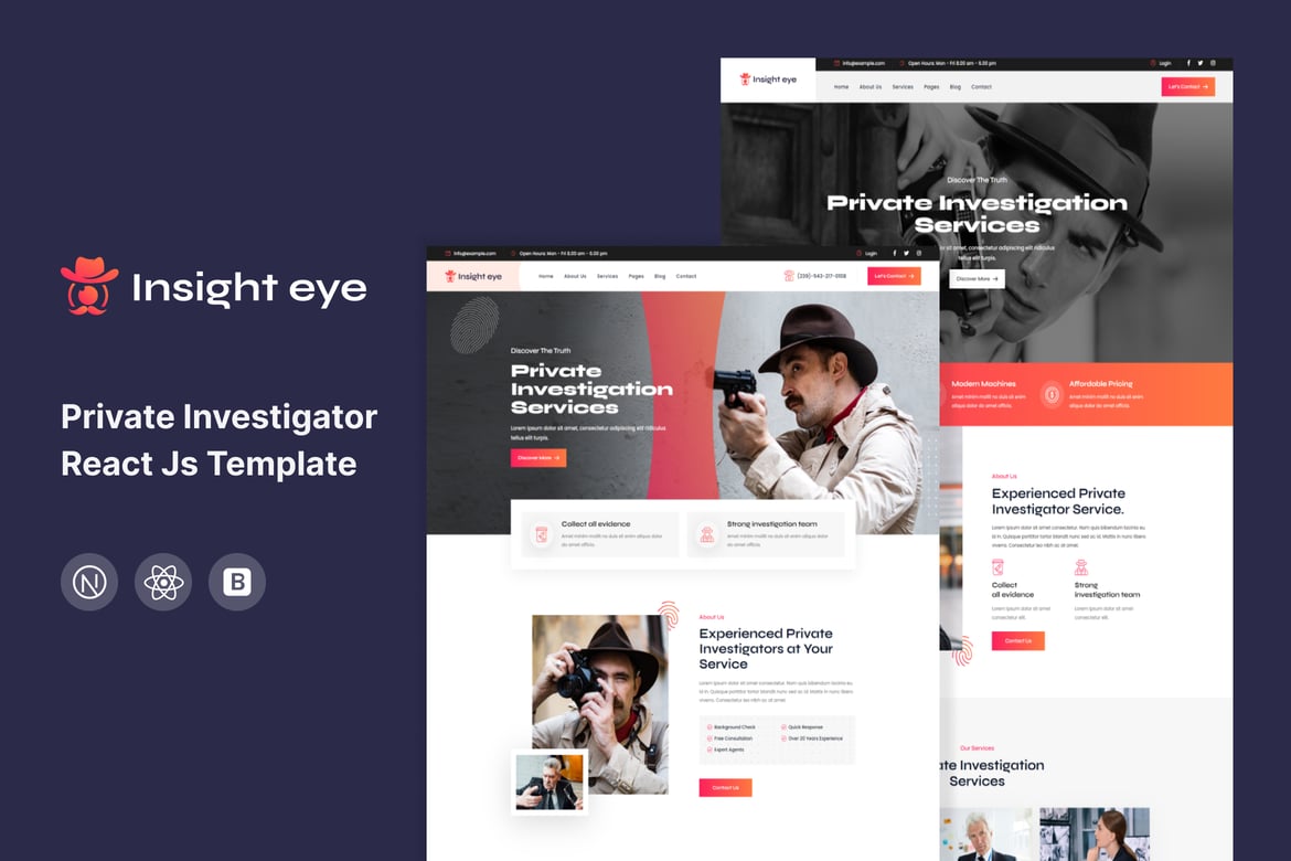 Template Web Insighteye - Solusi Modern untuk Jasa Investigasi Pribadi