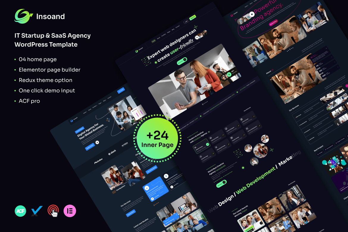Insoand - Tema WordPress Premium untuk Startup IT & SaaS