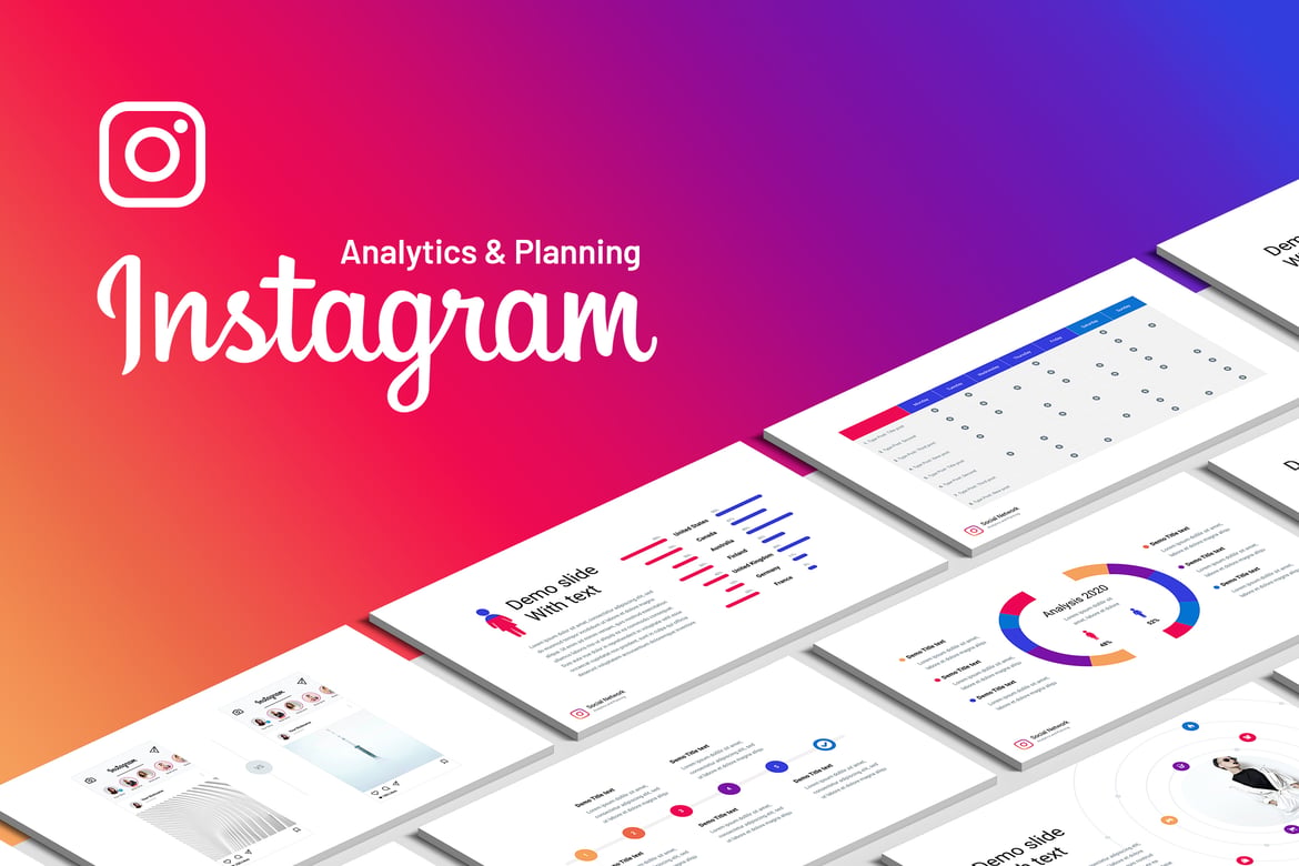 Template PowerPoint Analisis Instagram yang Menarik dan Profesional