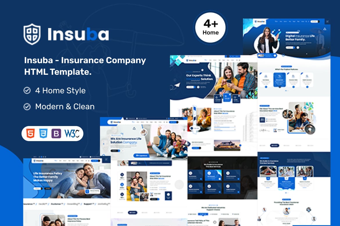 Insuba - Template Website Asuransi yang Ideal untuk Perusahaan Anda