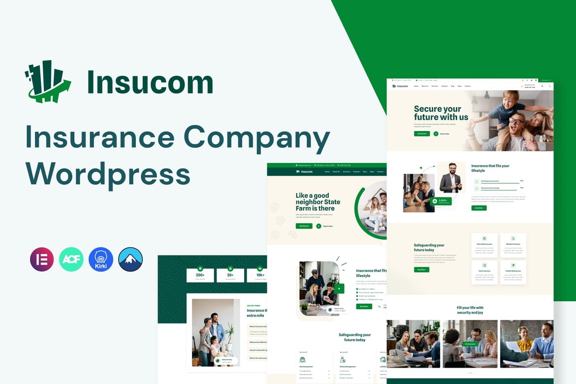 Inucom - Tema WordPress Asuransi yang Responsif dan Modern