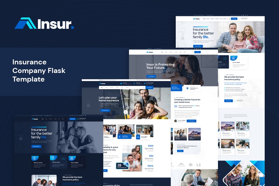 Template Website Asuransi Insur - Solusi Ideal untuk Perusahaan Asuransi Anda