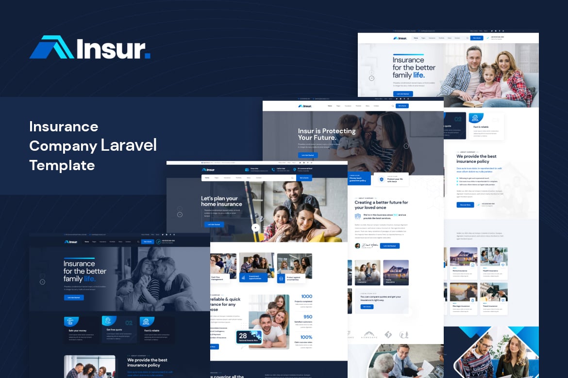 Template Website Insur - Solusi Ideal untuk Perusahaan Asuransi Anda