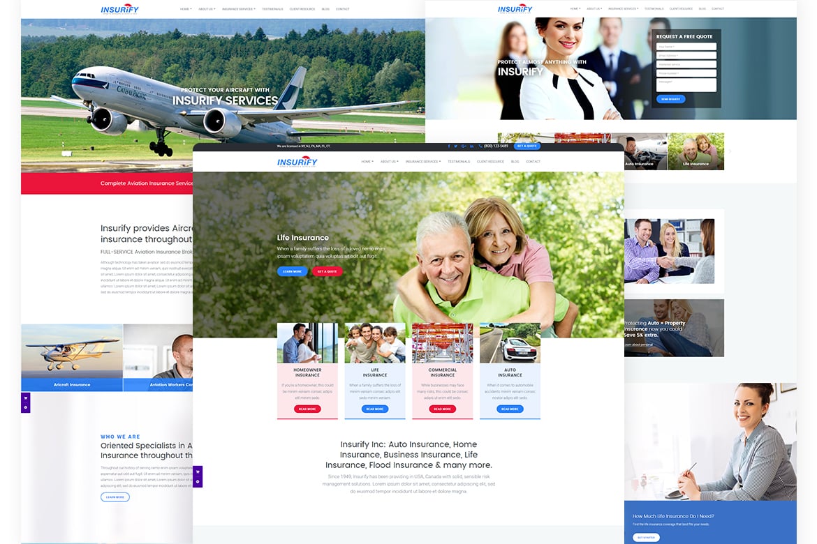 Insurify - Template Website Modern untuk Agensi Asuransi
