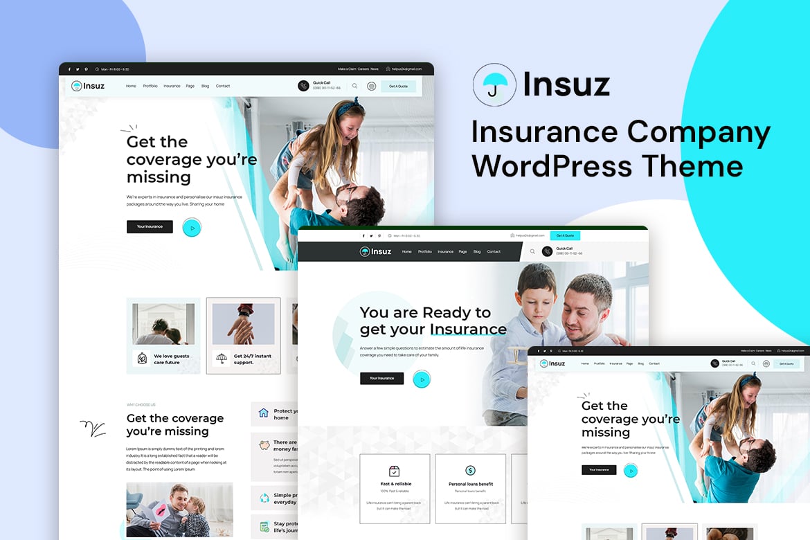 Tema WordPress Insuz: Solusi Terbaik untuk Perusahaan Asuransi Anda