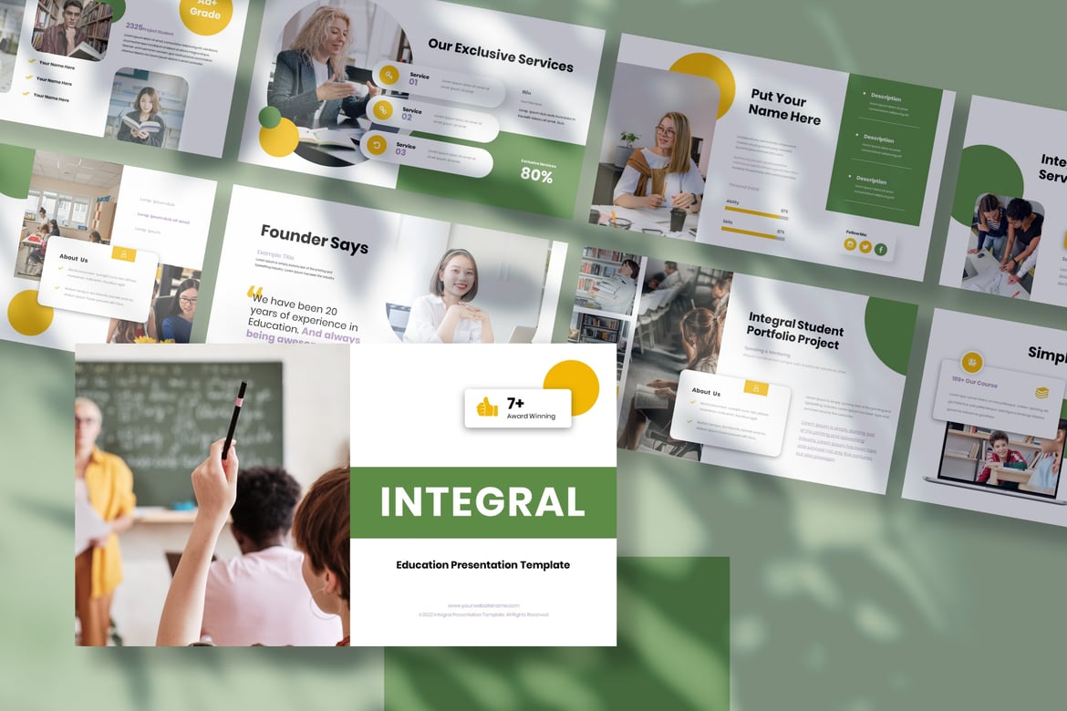 Template Presentasi PowerPoint Integral - Educatopedia yang Serbaguna