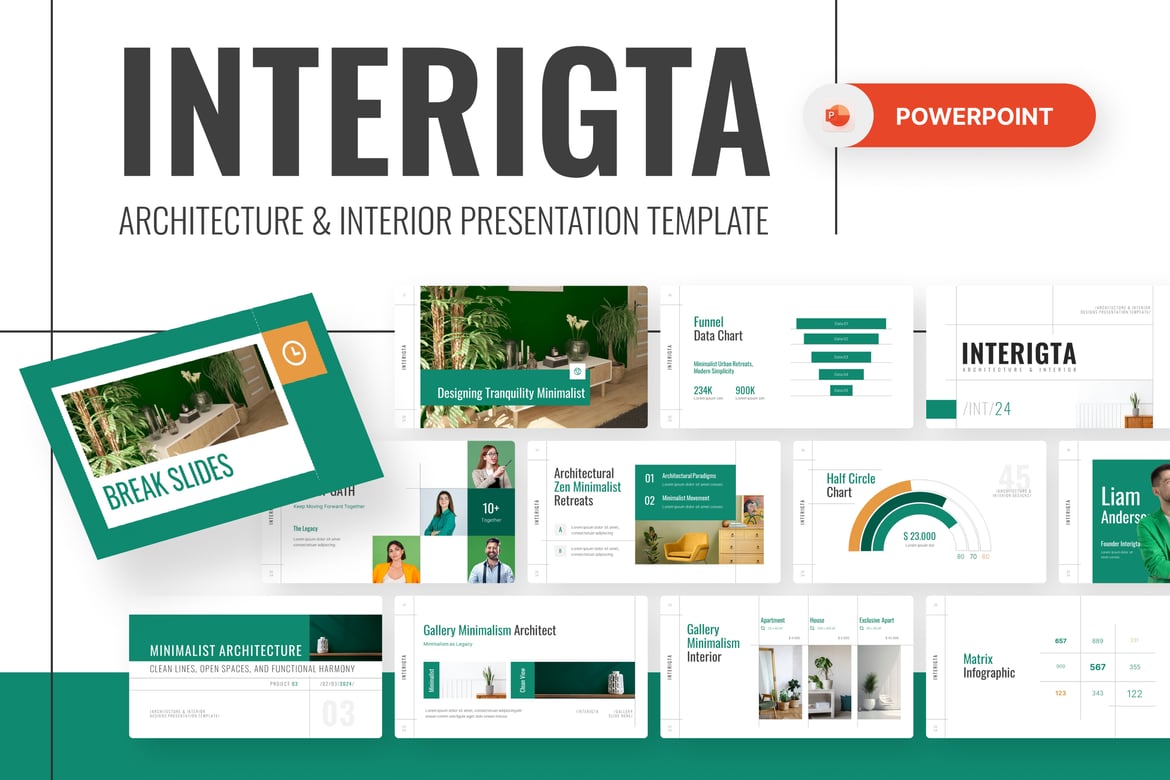 Integrita - Template Presentasi Powerpoint untuk Desain Interior yang Menarik