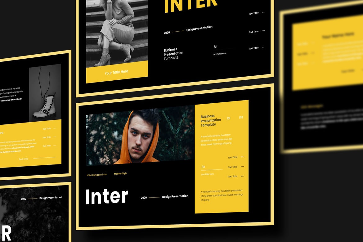 Template Presentasi PowerPoint Inter - Solusi Kreatif untuk Bisnis Anda