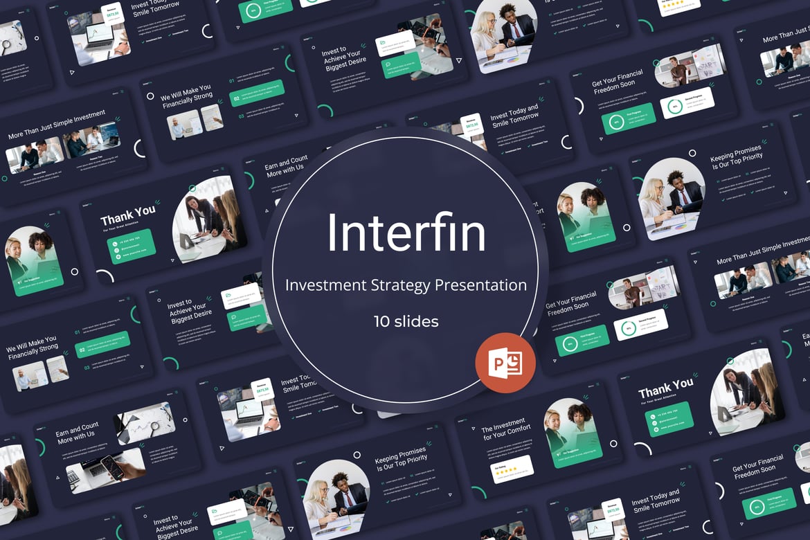 Template PowerPoint Interfin - Strategi Investasi yang Menarik