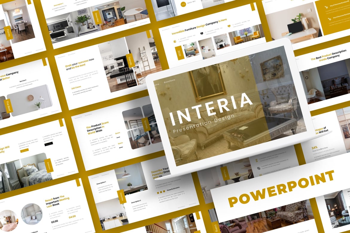Interia - Template Presentasi Powerpoint Menarik dan Multifungsi
