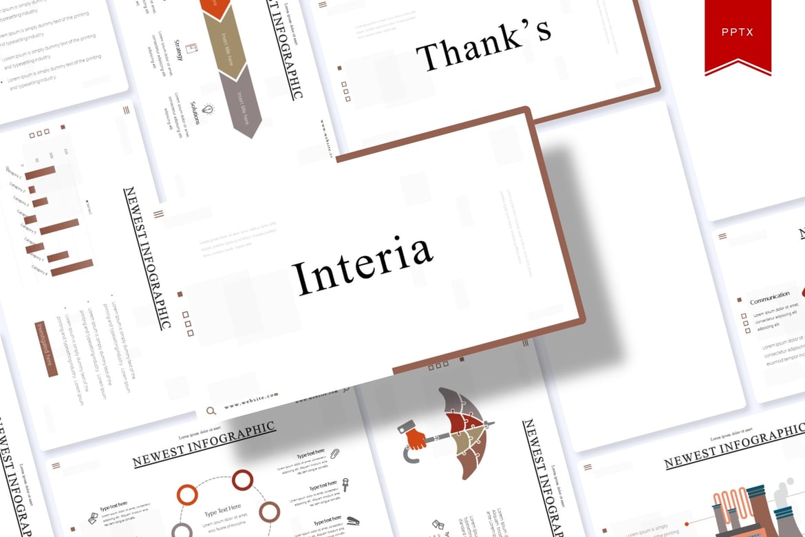 Template PowerPoint Interia: Solusi Presentasi Profesional Anda