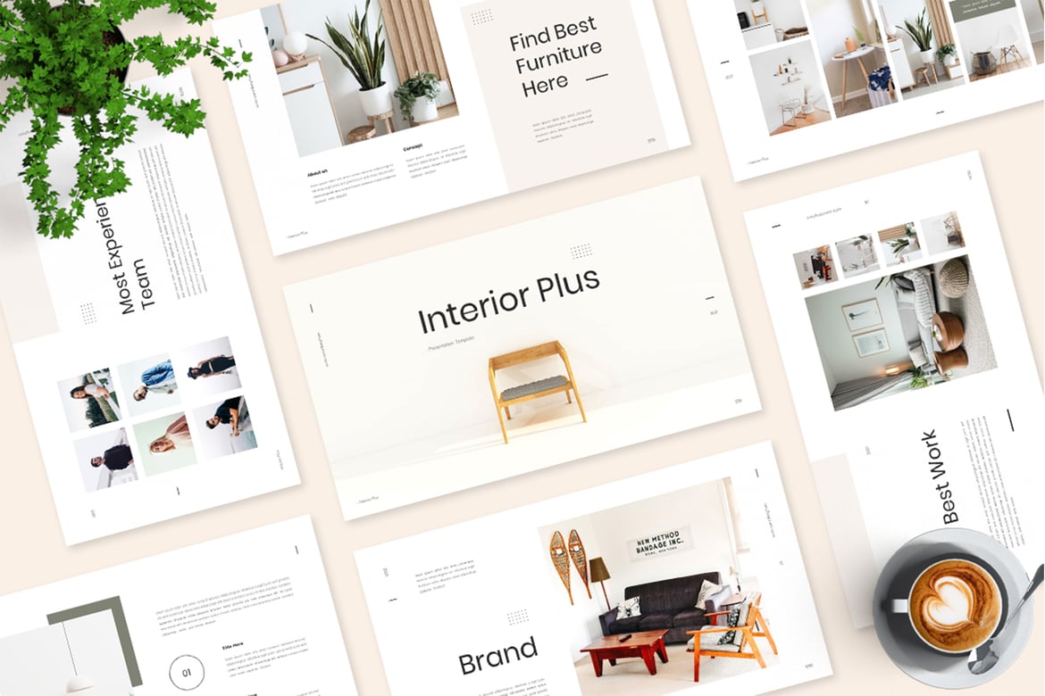 Template Presentasi Interior Plus - Powerpoint Menarik dan Profesional